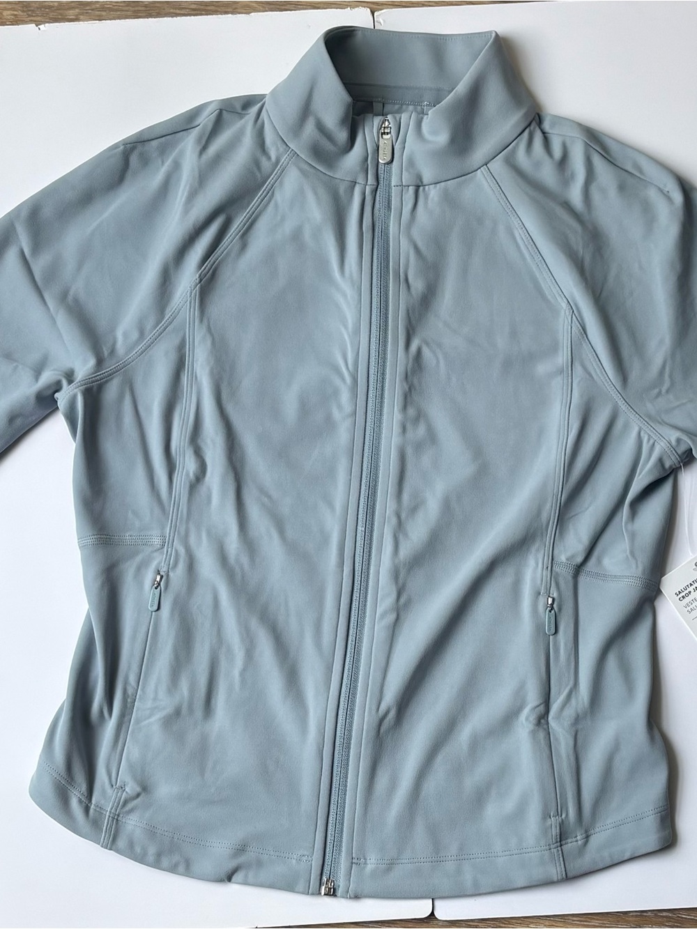 Women’s Athleta Crop Jacket Med Blue $55